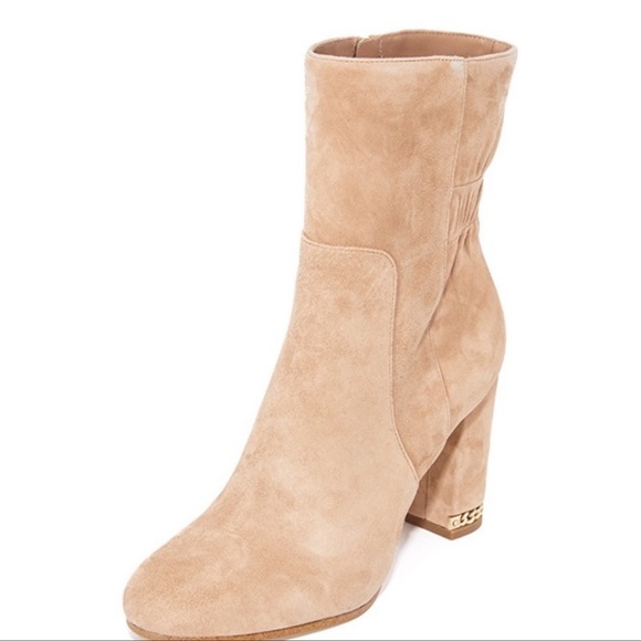 Michael Kors Dolores Suede Dark Khaki Ankle Boots Size 7.5- Excellent conditions - Picture 1 of 8
